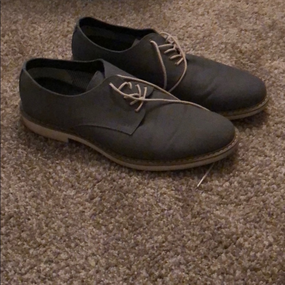 Grey oxfords size 10.5. Public opinion